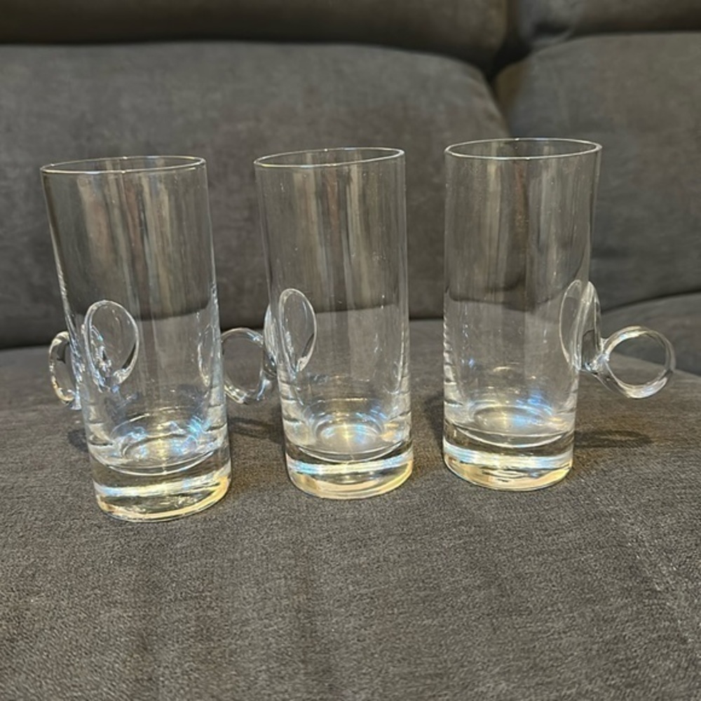 Vintage 1970s crystal Lenox Irish Coffee espresso cups
